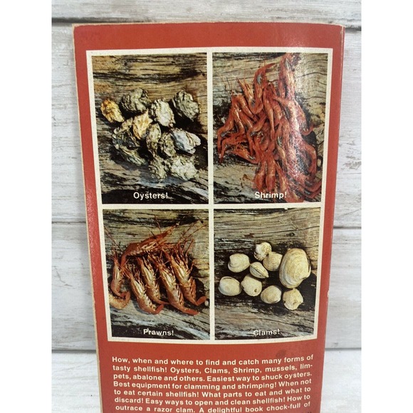 1974 How to Catch Shellfish Vintage Paperback Book By Charles White - Picture 2 of 9